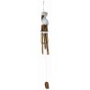 TIKI HAND CARVED BAMBOO WOOD PELICAN NAUTICAL WIND CHIME TIKI