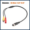 VekAuto 2pcs Car Camera Adapter 4 Pin to RCA Adapter
