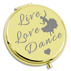 Dance Gifts for Girls Dance Lover Gift Compact Mirror Dancer Appreciation Gifts Dancing Gifts Dance Teacher Gifts Folding Makeup Mirror Music Dance Gifts Birthday Graduation Gift Dance Team Gifts