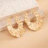 Chunky Gold Earrings Flower Earring for Women Gold Statement Earrings