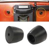 G-PLUS Black 2" Ramp Door Rubber Bumpers Stop Cone Round
