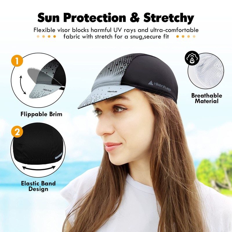 Hikenture - Gorra de ciclismo para hombres y mujeres, sombrero