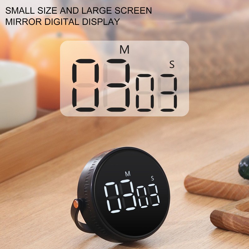 Digital Kitchen Timer Magnetic Large LED Display Kids Classroom Countdown