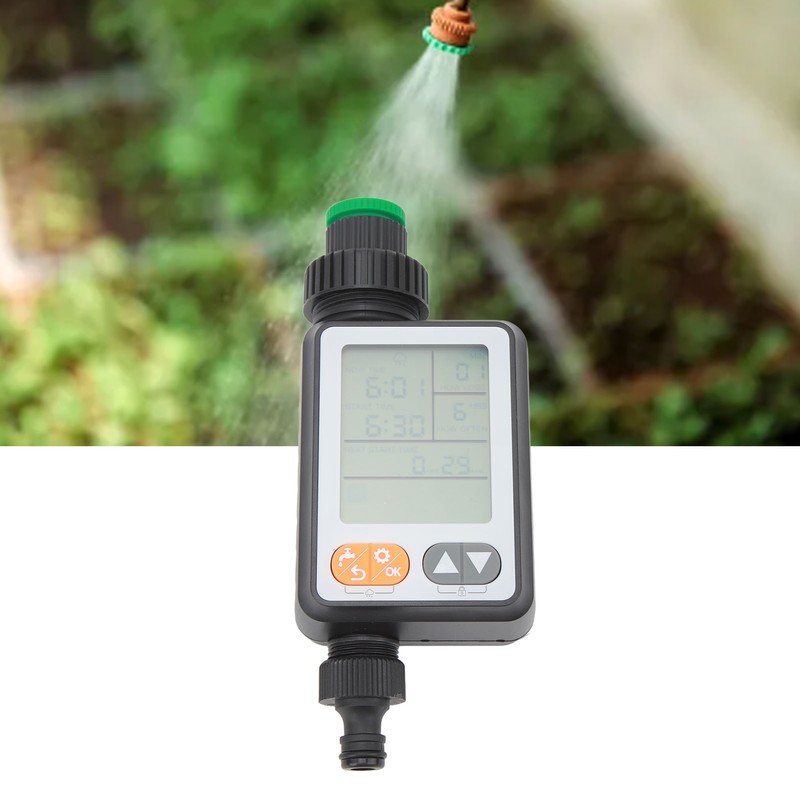 Automatic Water Timer Garden Hose Farm Irrigation 3in Display Rain