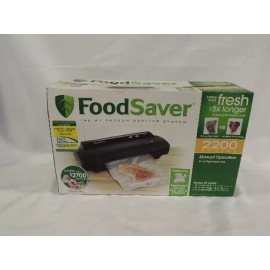 SUNBEAM FOODSAVER VACUUM SEALER, MFG P/N FSFSSL2244-P00