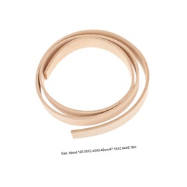 SEWACC Leather Strap No Buckle for Crafts Genuine Cowhide Leather Strip for Waistbelt Making for Pet Collars and Art Projects