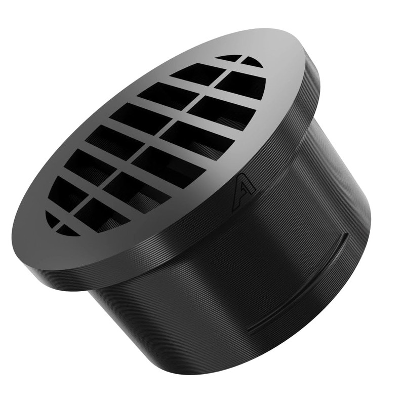 70mm (2.75 Inch) Black Round Car Heater Ducting Warm Air