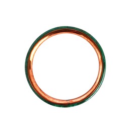 Handcrafted Malachite and Copper Elegance: Natural Green Malachite Gemstone Bracelet Bangle with Pure Copper Inlay for Women and Men! (XL)