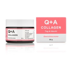 Q+A Collagen Gesichtscreme. Vegetarische, aus Meeresalgen gewonnene Collagen Creme für alternde Haut. 50 g