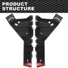 CROSSDESIGN Bumper Bracket Front Pair Beam Mount Support Compatible with