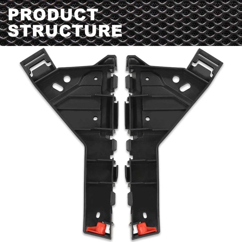 CROSSDESIGN Bumper Bracket Front Pair Beam Mount Support Compatible with
