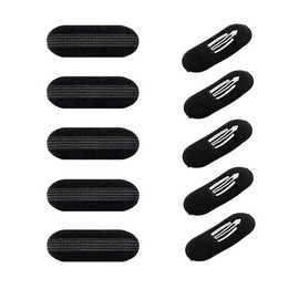 Ericotry 10PCS Black Sponge Foam Bump Up Hair Clips Volume Hair Insert Clip Magic Head Insert Hair Barrettes Hairpins Hair Styler Volume Maker Hair Pad Hair Accessories for Women Girls