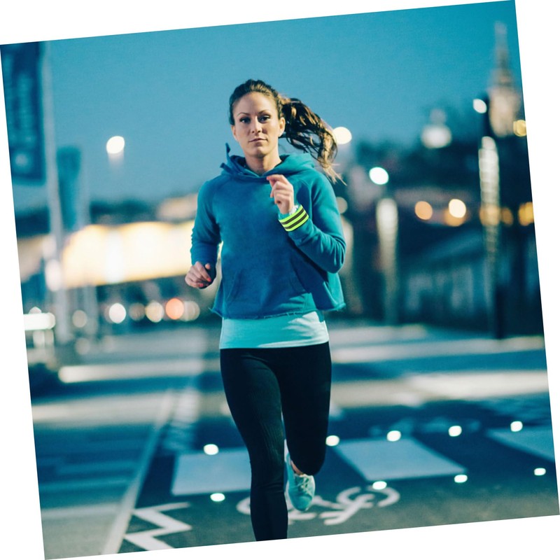 BESPORTBLE Safety Reflective Strap 4pcs Night Running Wristband for Parents