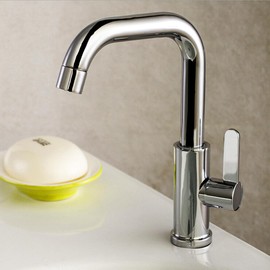 Life System ST25 Single Lever L-Shaped Single Faucet 360° Rotation L-Shaped for Hand Washing Bowls Washbasin Faucet Faucet Water Standing Faucet Toilet Washbasin Hand Wash Cold Water