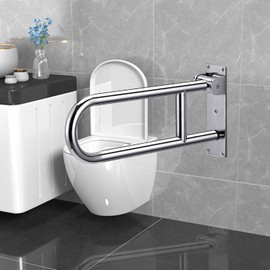 Bewinner Grab Bars for Bathtubs and Showers, 23.6in Polished Stainless Steel Safety Rails, Adjustable Handrail for Seniors Elderly Disablity