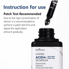 IsNtree IsNtree Hyper-Acid 4 (AHA BHA PHA LAH) 30 Serum 20ml Christmas Stocking Gift Easy Wipe Clean Serum Gentle Chemical Exfoliating Korean Skin Care