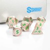 Shibby Pen & Paper 7-Piece Polyhedral Metal Dice Set