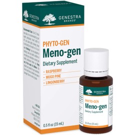 Genestra Brands Meno-gen | Raspberry, Mugo Pine, and Lingonberry Herbal Supplement | 0.5 fl. oz.