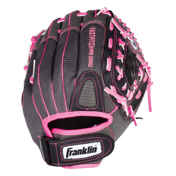 Franklin Sports Girls Softball Glove - Women's Windmill Fastpitch + Slowpitch Softball Glove - Pink Softball Mitt - Right Hand Throw Adult + Youth - 11"