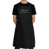 Stickerscape Head chef apron (Adult) - Black XL apron