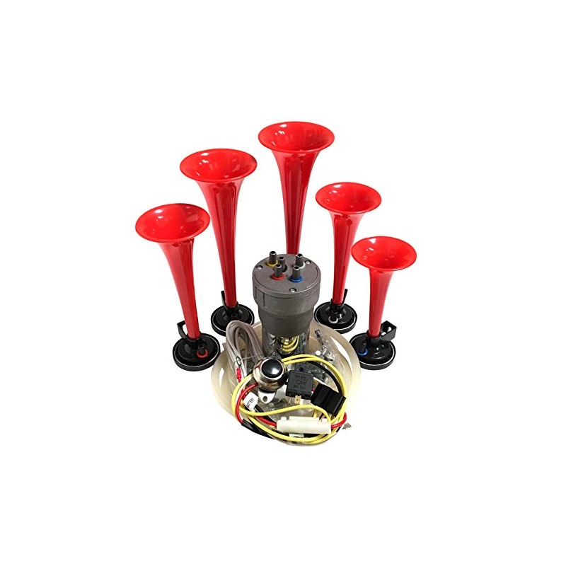 OEMLINK International LTD Dixie Air Horn Red - Dixieland Premium