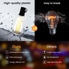 OHLUX 60FT Solar Globe String Lights Outdoor, Shatterproof Solar Patio