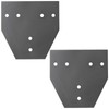 2 Pack 6x6 Post Connector,Heavy Duty Flat Plate for Barn,Shed,7