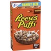 REESE’S PUFFS Chocolatey Peanut Butter Cereal, Kid Breakfast Cereal, Family