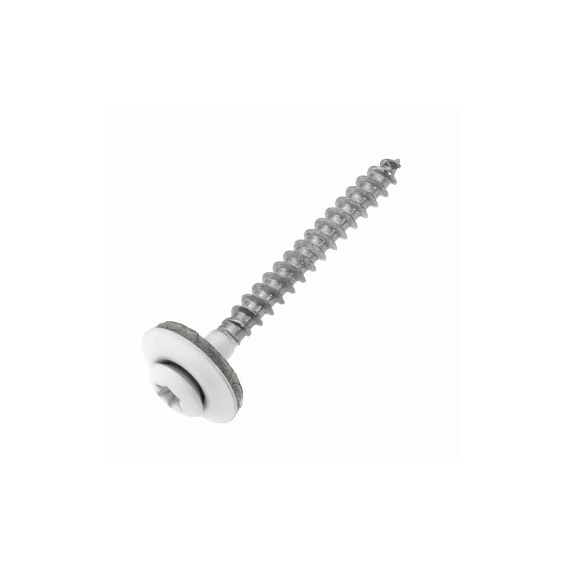Plumbing Screws Stainless Steel A2 with EPDM Sealing Washer 15