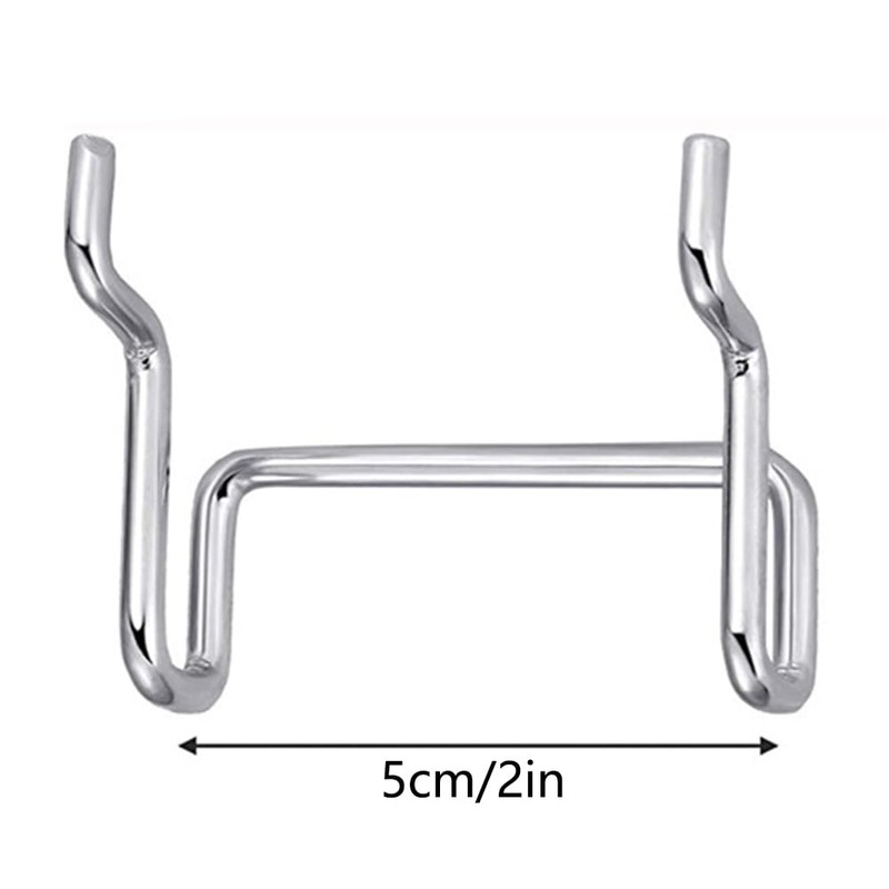 Pegboard Hooks 2" Metal Pegboard Hooks Heavy Duty Hanging Pegboard