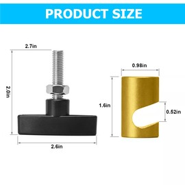 TSUGAMI Car Lift Support Clamp, 12MM Vehicle Hood Strut Spark Plug Fixing Clip, Automotive Shock Prop Rod Stopper Retainer Stay Holder Tool Accessories, Universal for SUV, Sedan, Truck (Golden)