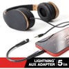 Cummins CMN4707 Lightning Aux Cord Headphone to Mobile 5-Inch Cable