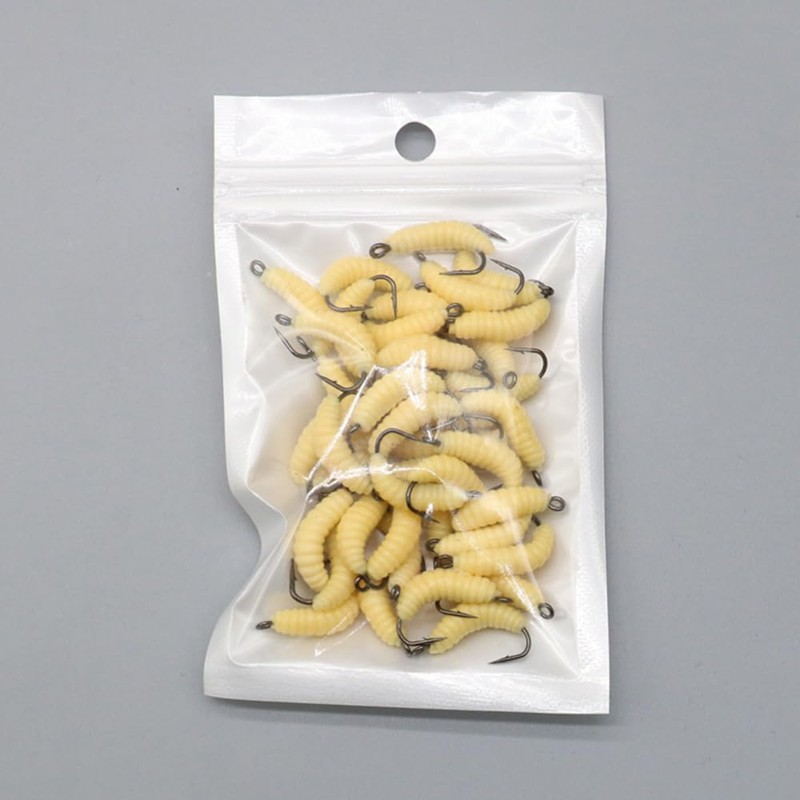 FUNANASUN 30 pcs Würmer zum Angeln, Künstliche Köder Würmer Fisch