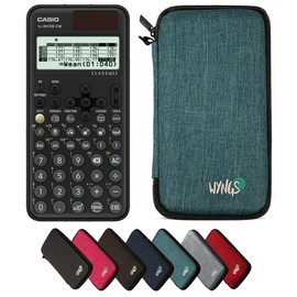 Casio Casio fx-991DE CW Taschenrechner inklusive Schutztasche von WYNGS in Türkis - Basic Set
