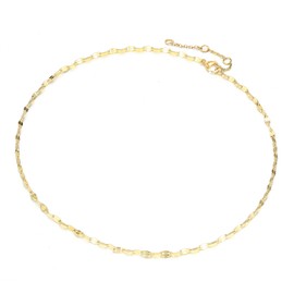 [&pixy] Jewelry Petal Choker Necklace, 316L Surgical Stainless Steel, Hypoallergenic, Safe for Women, Medical Use, Gold, Simple, Skin-friendly