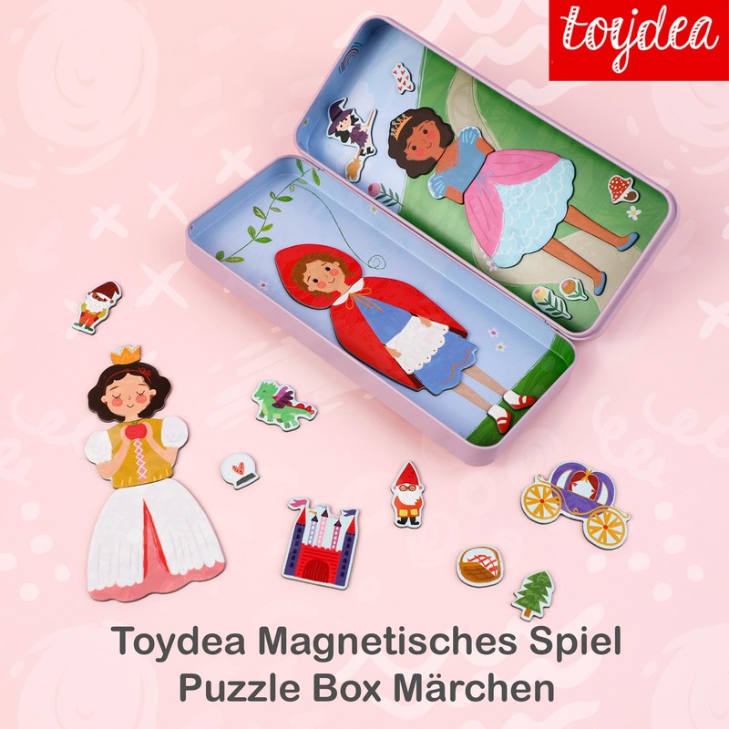 Toydea Magnetic Game Puzzle Box Fairy Tales - Promotes Creativity