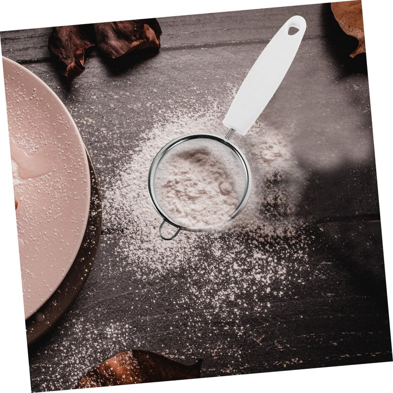 KICHOUSE 2pcs Stainless Steel Mesh Sieves Strainer Colander Kitchen Gadget