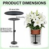 PERFECT LASER Adjustable Plant Riser, 11-19" Rise Planter Insert Filler