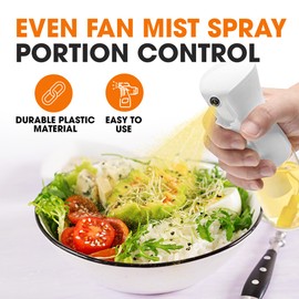 Cheer Collection Oil Spray Bottle (2-Pack, 200ml, White, BPA-Free)