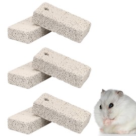 XURJUMI Hamster Molar Stone 6stk Mineral Zähne Schleifstein Kaninchen Calcium Kauspielzeug Kleintiere Zahnschleifer Für Chinchilla Ratten