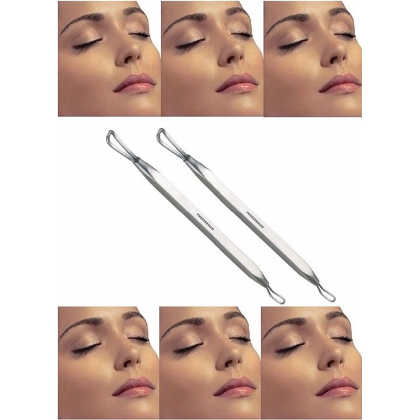 Tweezerman lot of 2 blackhead extractors ships from USA authentic facial cleaner