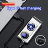 TIKIUKI Electric Lighter,Type-C Arc Lighters Rechargeable,Windproof Lighter,Plasma Lighters Rechargeable with