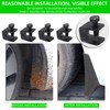 8Pcs Universal Car Auto Splash Guards Fitting Fixing Black U