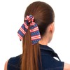 2PCS 4th July Hair Scrunchies for Women Girls American Flag