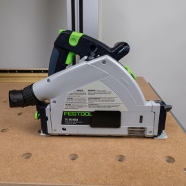 Festool TS55 Track Saw Arbor Hole Cover for Dust Collection - Black