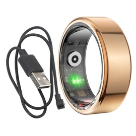 Smart Ring for Android and iOS, Waterproof Portable Fitness Rings for Men and Women, Sleep Tracker, All-Day Surveillance, Camera Remote Control (Rose Gold)