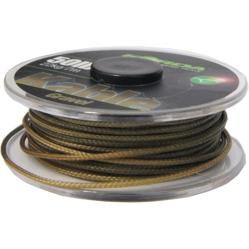 Korda Kable Leadcore 7m Spools: Gravel