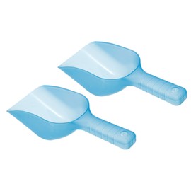 PATIKIL 12oz Ice Scoop, 2 Pack Plastic Ice Maker Shovel for Kitchen Bar Party, Blue