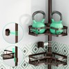 HEVEL Corner Shower Caddy Tension Pole, 4 Tier Adjustable Shower