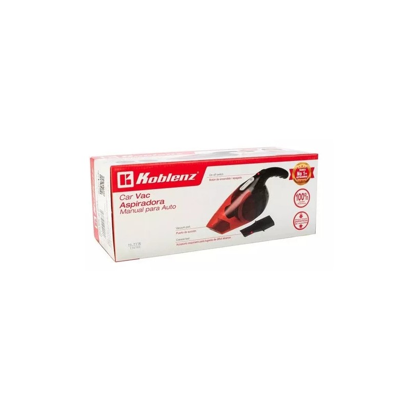 Koblenz Aspiradora Portátil Manual Koblenz® Para Auto Coche Color Rojo